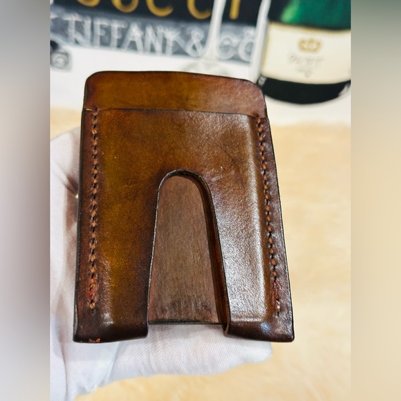 New CARD HOLDER Cowhide Leather Custom Handmade Unisex Listing for 1 - Picture 10 of 15